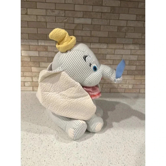 Disney Store Dumbo Flying Elephant Seersucker Plush Toy‎ Stuffed b14 - Picture 4 of 6